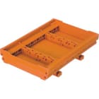 Te Entrelec - Fef 12-1 Bornes Vides-Plaque de Fermeture- Orange-66 mm