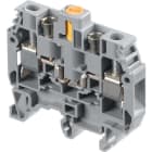 Te Entrelec - M6/8.Stp Borne Visse-Sect-Gris, Rouge,6mm²-Pas 8mm