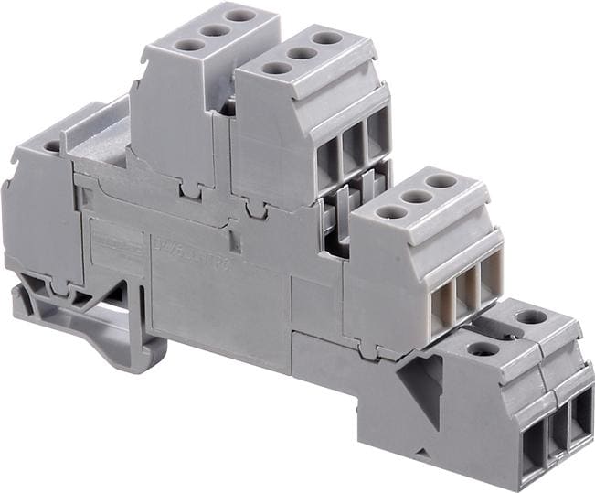 Te Entrelec - D4/6.Lntp6 Borne vissé pour Coffret de distribution Gris