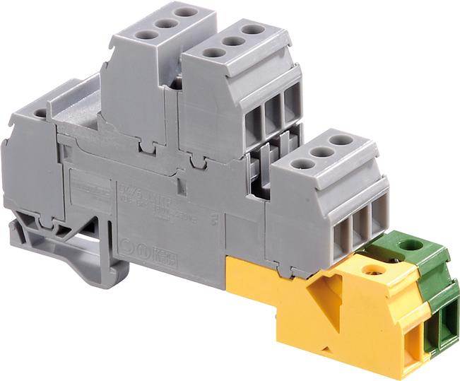 Te Entrelec - D4/6.Lntp7 Coffret de distribution Gris Vert/Jaune