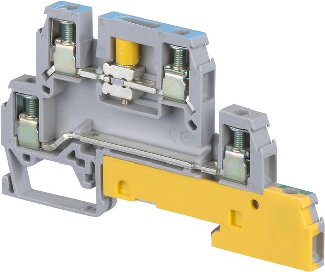 Te Entrelec - D4/6.A.Ntlp Borne vissé pour Coffret de distribution Bleu/Gris/Vert/Jaune