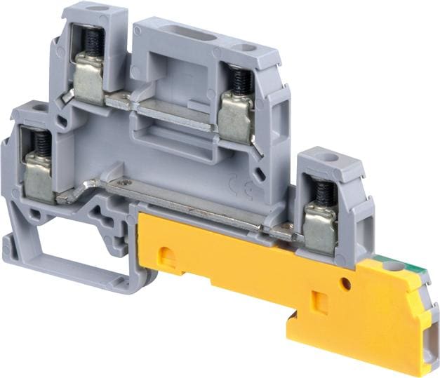 Te Entrelec - D4/6.A.Llp Borne vissé pour Coffret de distribution Gris/Vert/Jaune