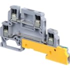 Te Entrelec - D4/6.A.Llp Borne vissé pour Coffret de distribution Gris/Vert/Jaune