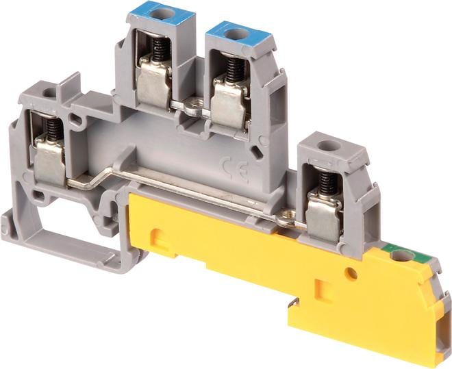 Te Entrelec - D4/6.Nlp Borne vissé pour Coffret de distribution Gris/Vert/Jaune