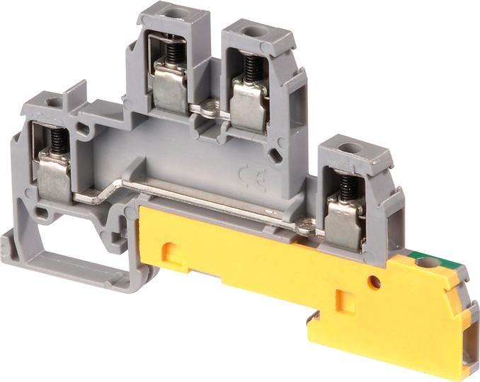 Te Entrelec - D4/6.Llp Borne vissé pour Coffret de distribution Gris/Vert/Jaune