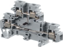 Te Entrelec - M4/6.De1.D Borne vissé Porte Composant Gris