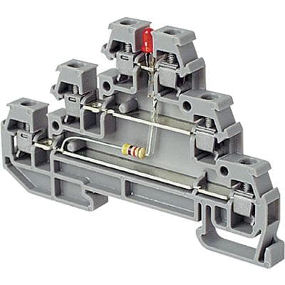 Te Entrelec - D2.5/6.Dal Borne vissé Capteur/Actionneur Gris