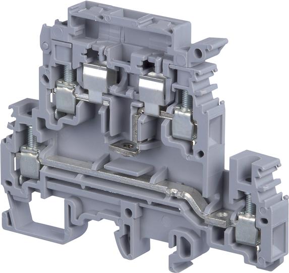 Te Entrelec - M4/8.D2.Sfli Borne vissé Porte Fusible Gris
