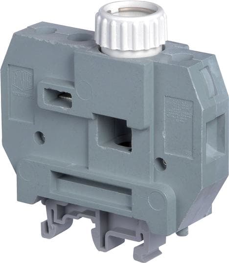 Te Entrelec - Mb10/24.Sf1 Borne vissé Porte Fusible Gris/Noir