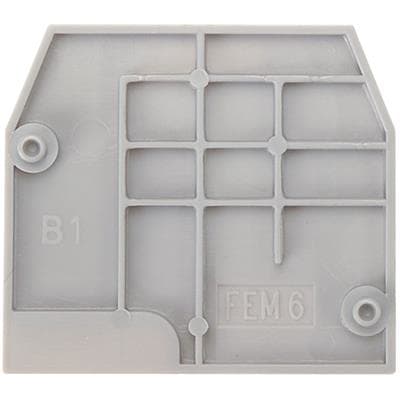 Te Entrelec - Fems6D Flasque d'extrémité Gris
