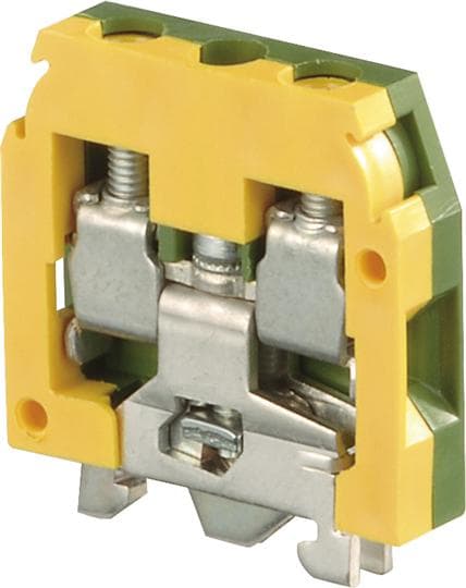 Te Entrelec - Dr4/6.P Borne vissé Miniblocs Vert/Jaune