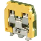 Te Entrelec - Dr4/6.P Borne vissé Miniblocs Vert/Jaune