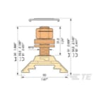 Te Entrelec - H120/30.F10.31-Borne Ferroviaire-Liaison-Beige