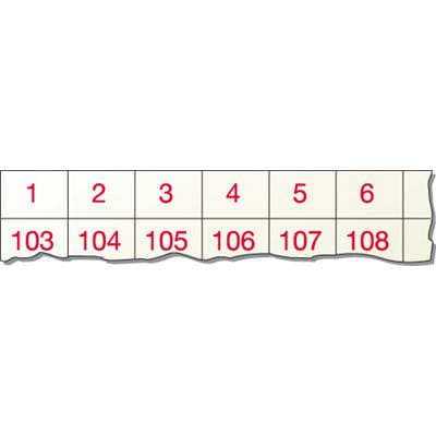 Te Entrelec - Re H2 Vierge Terminal Block Markers