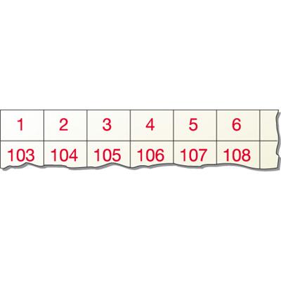 Te Entrelec - Carte Vierge Module T20 Terminal Block Markers