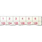 Te Entrelec - Carte Vierge Module T20 Terminal Block Markers