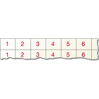 Te Entrelec - Carte 680 étiquettes Terminal Block Markers