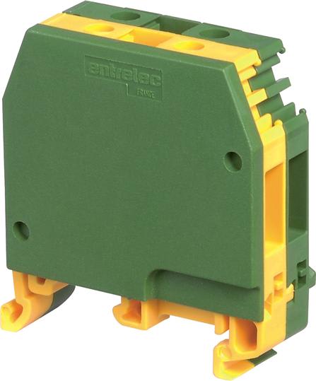 Te Entrelec - Mb4/6.P2 Borne de distribution Vert/Jaune, Pas 14.5mm