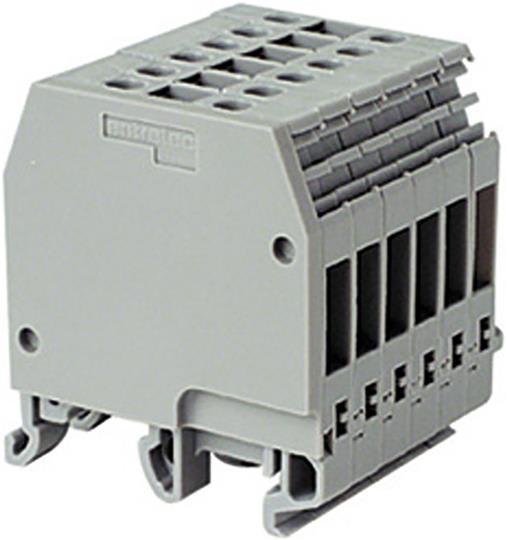 Te Entrelec - Mb4/6.P6 Borne de distribution Vert/Jaune,4mm²-Pas 38.5mm