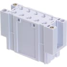 Te Entrelec - Embase multi-circuit 10 points, montage semi-encastré