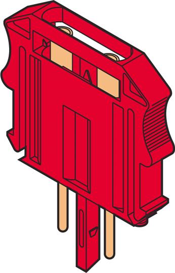 Te Entrelec - Fic-2/1-2 Fiche Courant-2 Poles- Rouge- avec Bre-C-2.5