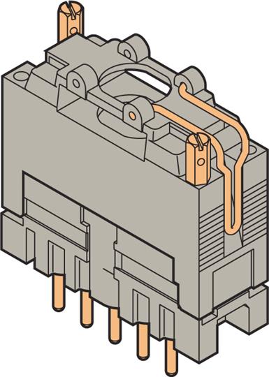 Te Entrelec - Fim10-R Embase Multicircuit 10 Poles-Back Panel Mounting