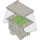 Te Entrelec - Embase avec codage pour transformateur de courant, encastré, vissé arrière