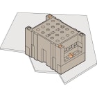 Te Entrelec - Embase pour transformateurs de tension semi-encastré/saillie, vissé latéral