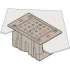 Te Entrelec - Embase pour transformateurs de tension, encastré, vissé arrière