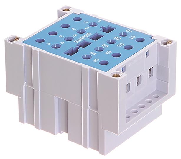 Te Entrelec - Embase Polarité Tension, contact ouvert, semi-encastré/saillie, vissé latéral