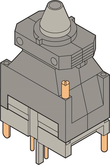 Te Entrelec - Embase tension, contact ouvert, montage inversé, vissé arrière (2)
