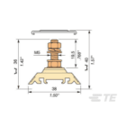 Te Entrelec - H16/12.F5.1 Borne Beige