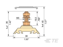 Te Entrelec - H16/12.F5.2 Borne Liaison Beige