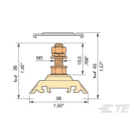 Te Entrelec - H16/12.F5.2 Borne Liaison Beige
