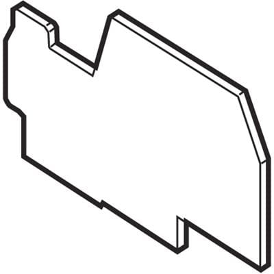 Te Entrelec - Fedad4-Flasque d'extrémité-Gris