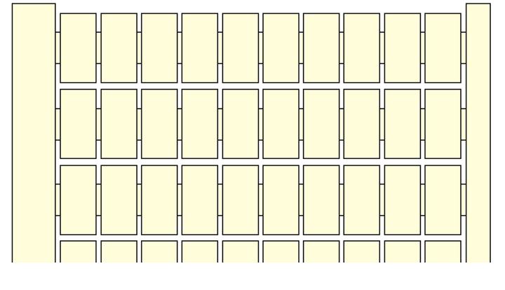 Te Entrelec - Rc410 Carte Pré-Marquée 111->120 (X10) Vertic Blanc