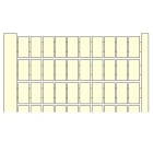 Te Entrelec - Rc410 Carte Pré-Marquée 121->130 (X10) Vertic Blanc