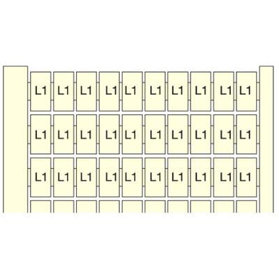 Te Entrelec - Rc55 Carte Pré-Marquée 11->20 (X10) Horiz Blanc