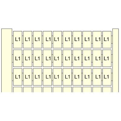 Te Entrelec - Rc55 Carte Pré-Marquée 401->500 Horiz Blanc