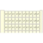 Te Entrelec - Rc55 Carte Pré-Marquée 1->10 (X10) Vertic Blanc