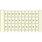 Te Entrelec - RC510 Carte Pré-Marquée 1 (X100) Horiz Blanc