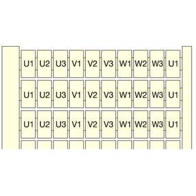 Te Entrelec - RC65 Carte Pré-Marquée 201->300 Vertic Blanc