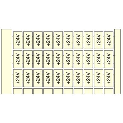 Te Entrelec - RC610 Carte Pré-Marquée+24V (X100) Vertic Blanc