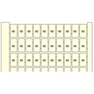 Te Entrelec - RC610 Carte Pré-Marquée 18 (X100) Vertic Blanc