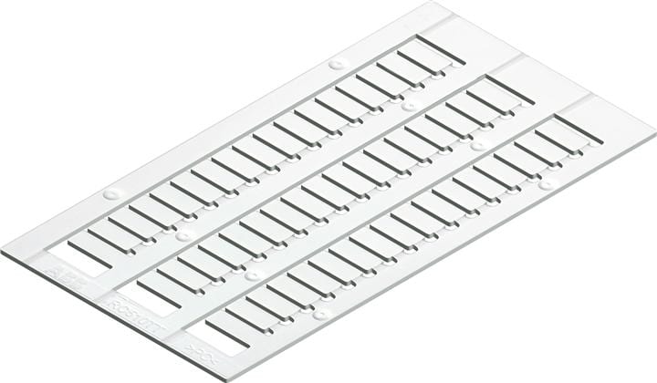 Te Entrelec - Repères de bornes Entrelec SNA 8 x 10 mm (blanc) en polycarbonate