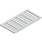 Te Entrelec - Repère (rigide) pour bague porte-repère PM 4 x 12 mm (blanc) en polycarbonate