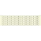 Te Entrelec - Rcal85 Carte Pré-Marquée 1->10 (X10) Horiz Blanc
