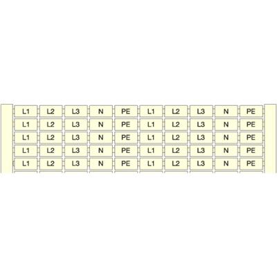 Te Entrelec - Rcal85 Carte Pré-Marquée 21->30 (X10) Horiz Blanc