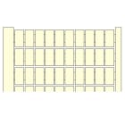 Te Entrelec - Rc1010 repères pour Bloc de Jonction, Carte Vierge, Blanc, Polyamide