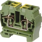 Te Entrelec - Dr2.5/10.P.4L Borne ressort Miniblocs Vert/Jaune